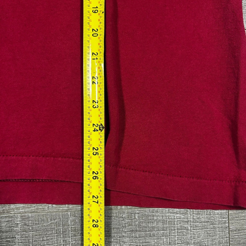 Vintage Washington Redskins Trench Ultra T-Shirt XL Burgundy Single Stitch USA - Picture 4 of 7